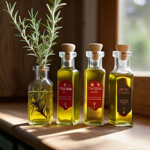 Infused oils for the kitchen minimalist bottles.