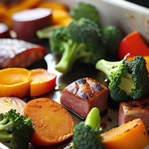 Sausage and Veggie Sheet Pan Bake.