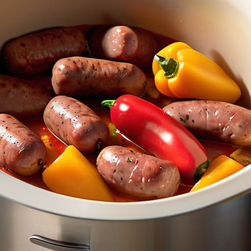 Sausage and Pepper Medley in marinara sauce.