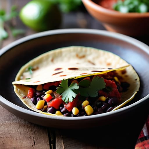 Making The 10-Minute Black Bean Tacos.