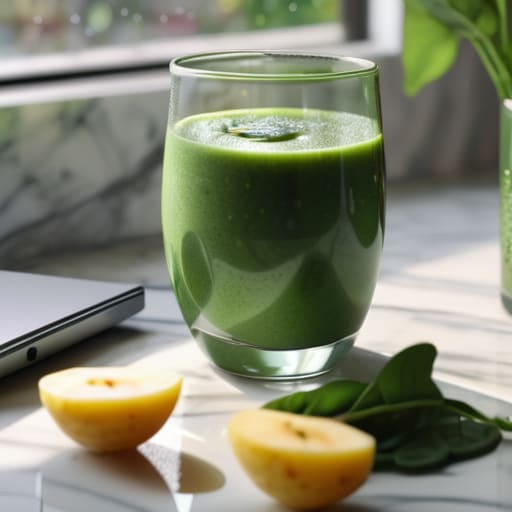 The Protein Power Smoothie with spinach.