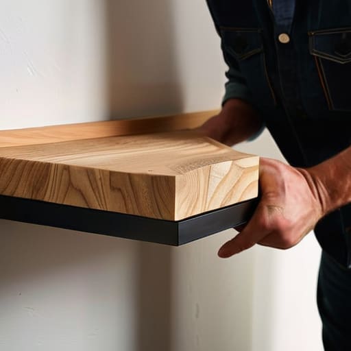 Sturdy floating shelves diy tutorial.